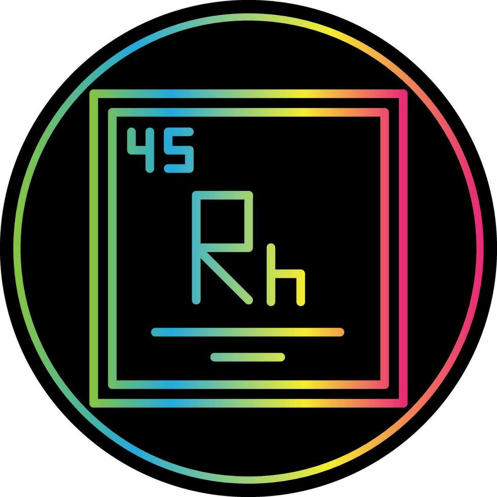 Rhodium Vektor Symbol Design