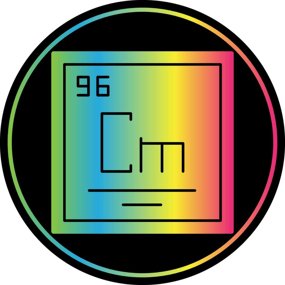 curium vektor ikon design