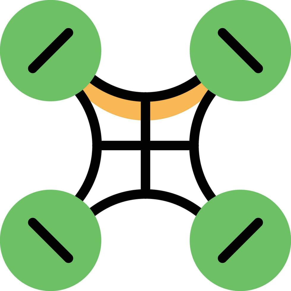 quadcopter vektor illustration på en bakgrund.premium kvalitet symbols.vector ikoner för begrepp och grafisk design.