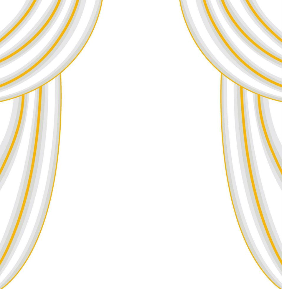 platt illustration av gardiner. vektor