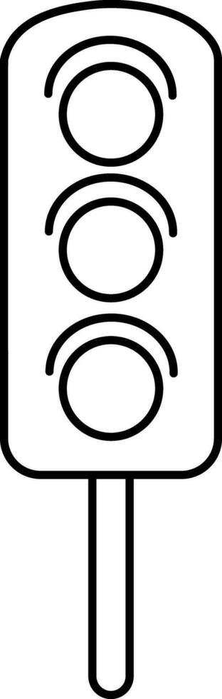 vektor trafik ljus tecken eller symbol.