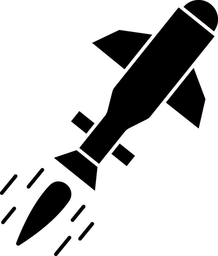 isoliert Rakete Symbol im eben Stil. vektor