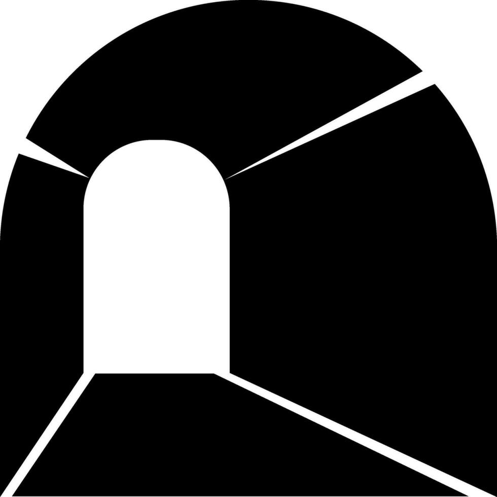 vektor tecken eller symbol av tunnel.