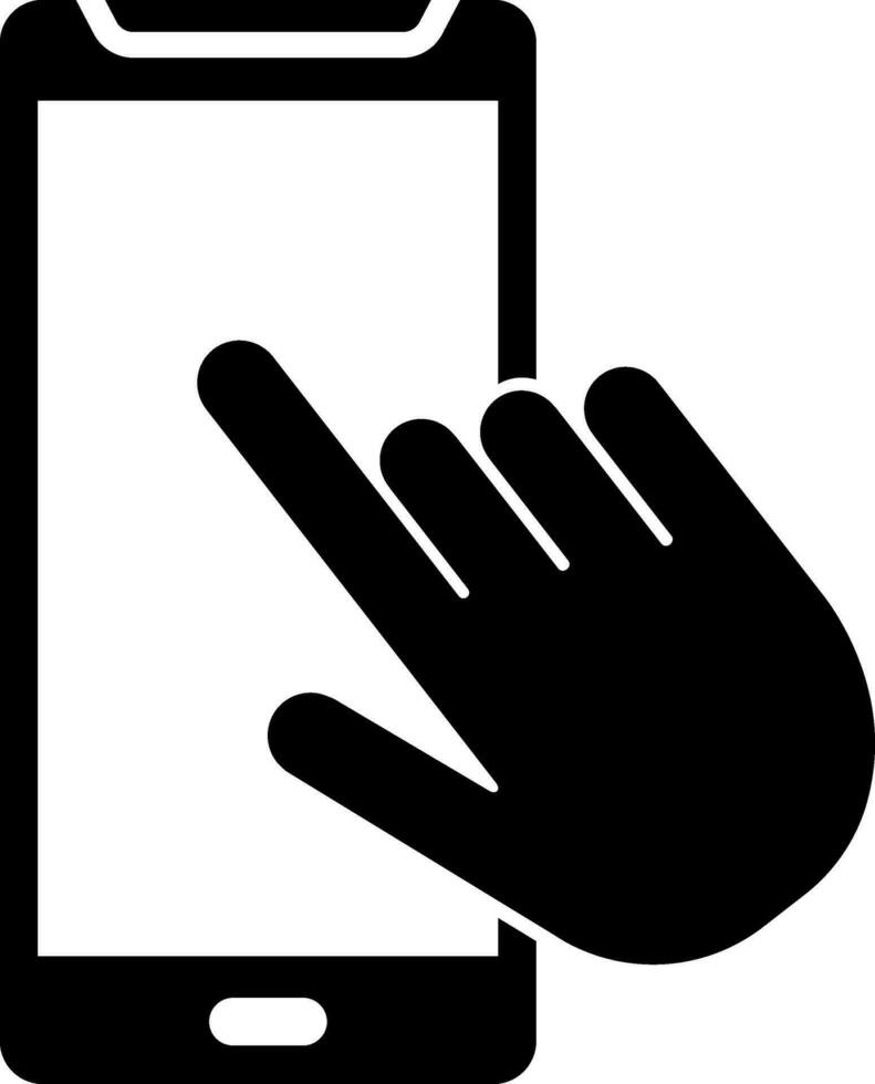 Illustration von berühren Bildschirm Smartphone Symbol. vektor
