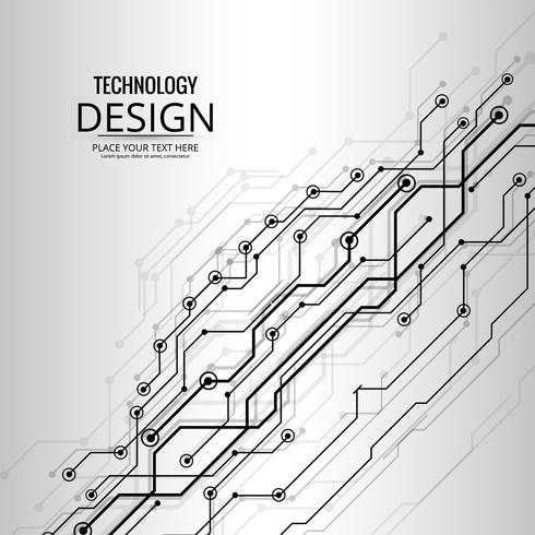 Abstrakte Technologiehintergrund-Designillustration vektor