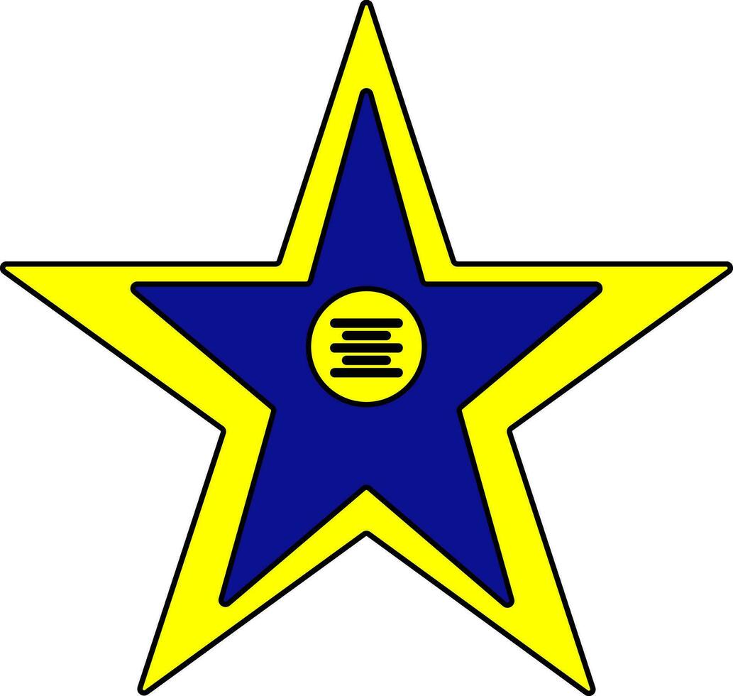 illustration av en film stjärna ikon. vektor