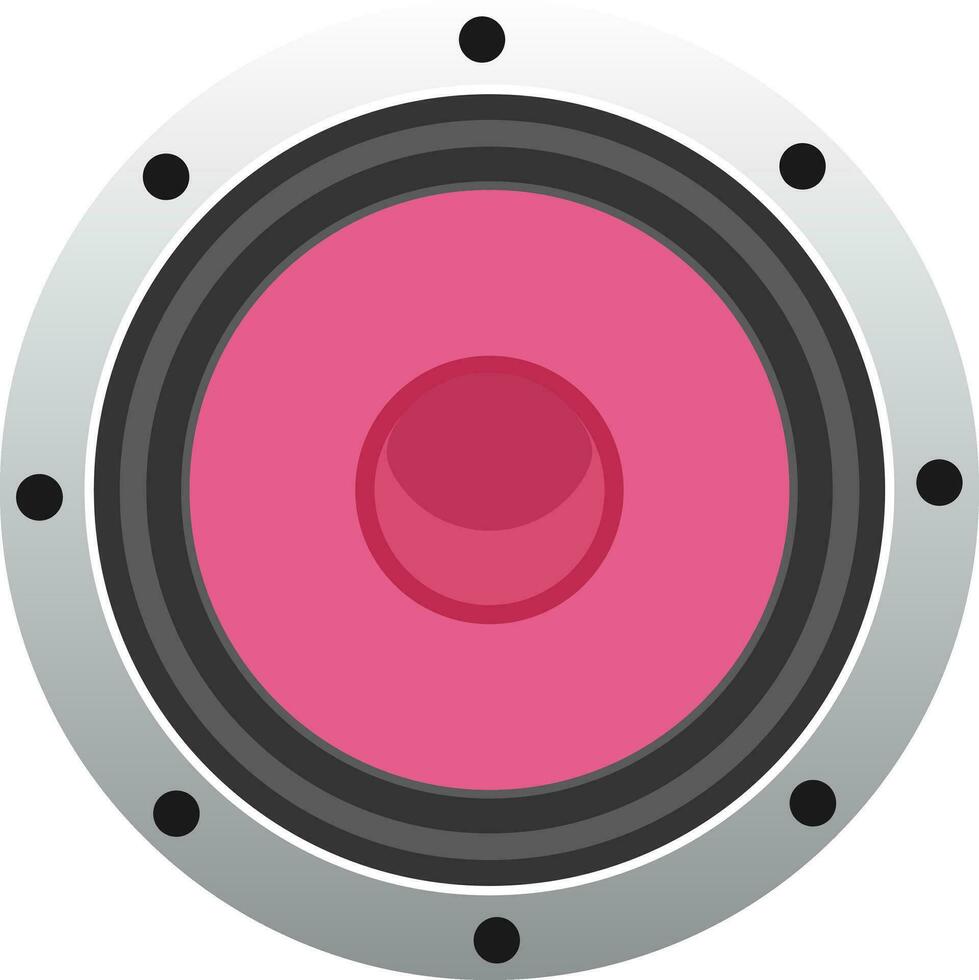 grå och rosa audio högtalare. vektor