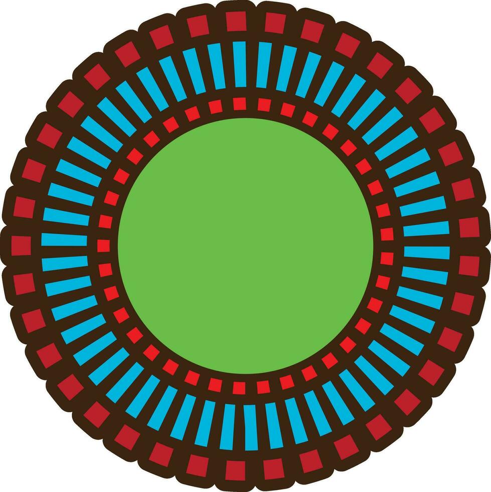 illustration av cirkulär dekorativ element. vektor