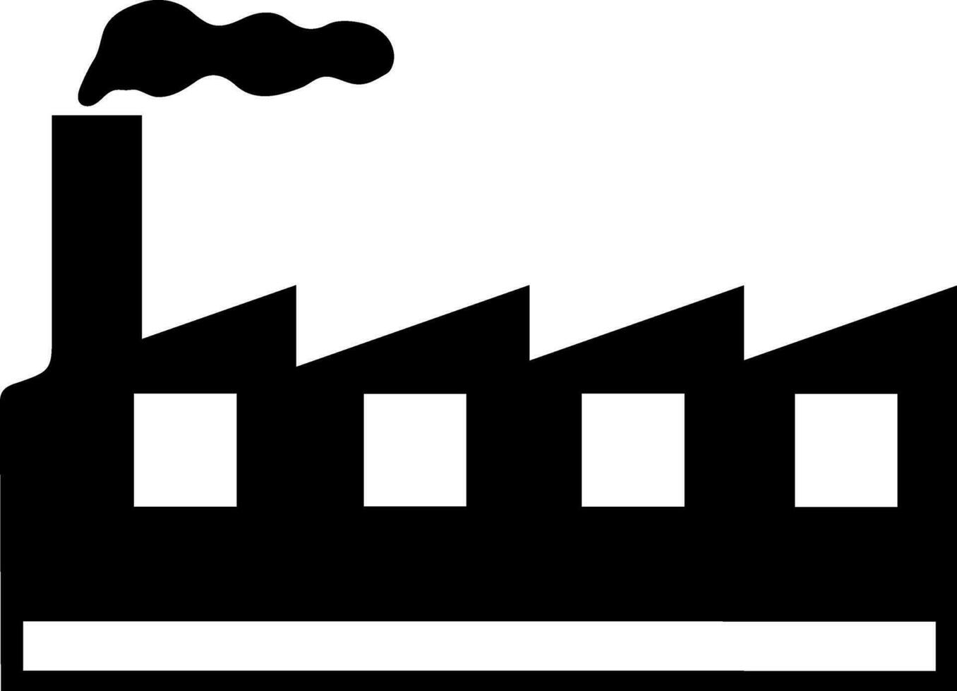 illustration av en fabrik. vektor