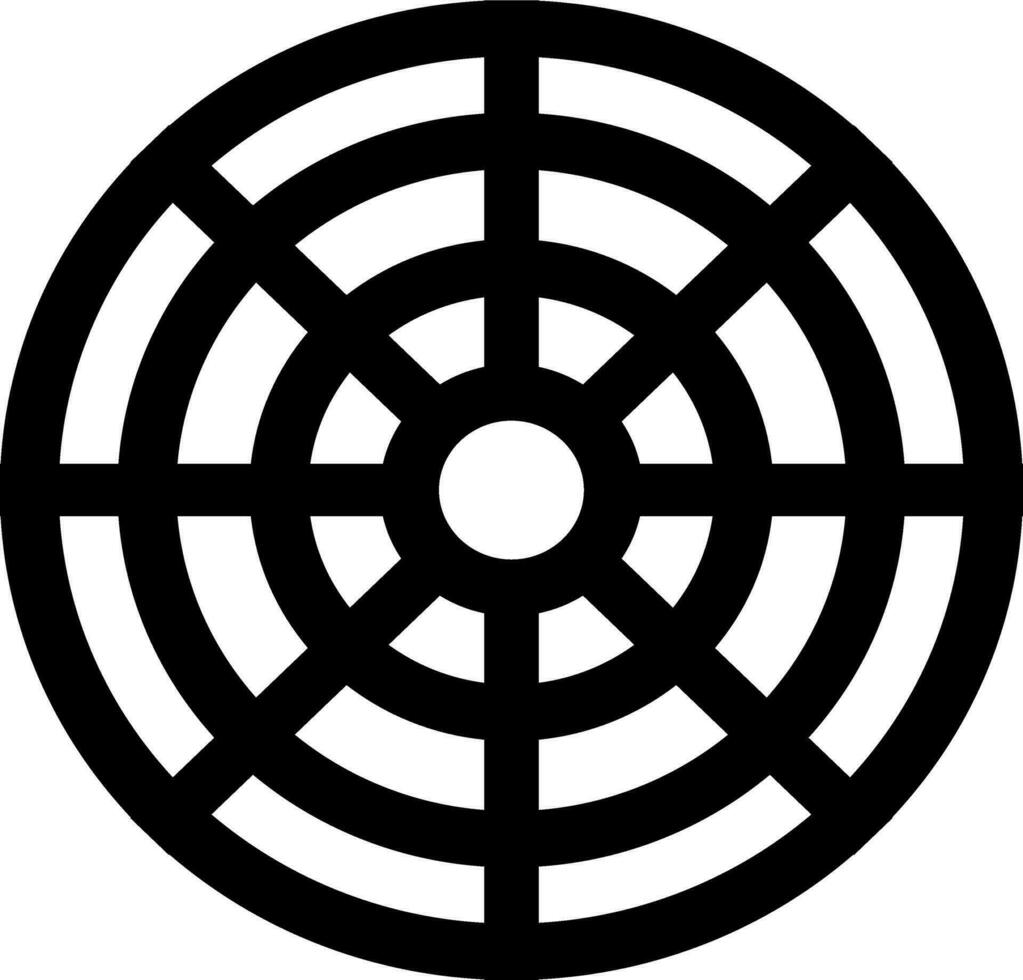 Vektor Ziel Glyphe Symbol oder Symbol.