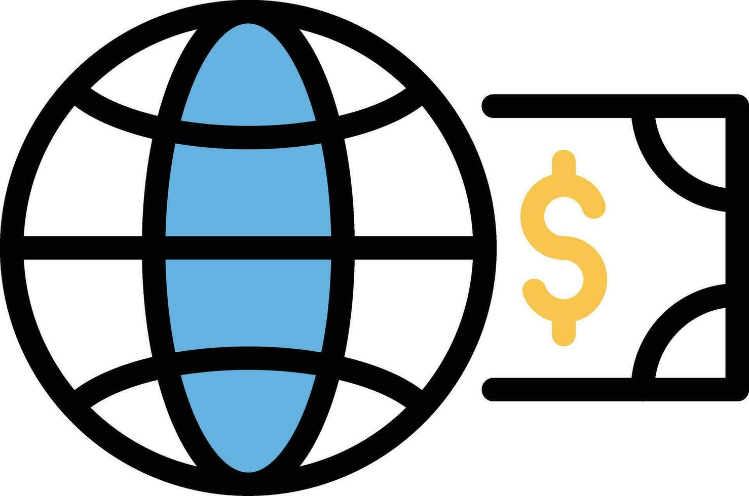 global betalning vektor illustration på en bakgrund.premium kvalitet symbols.vector ikoner för begrepp och grafisk design.