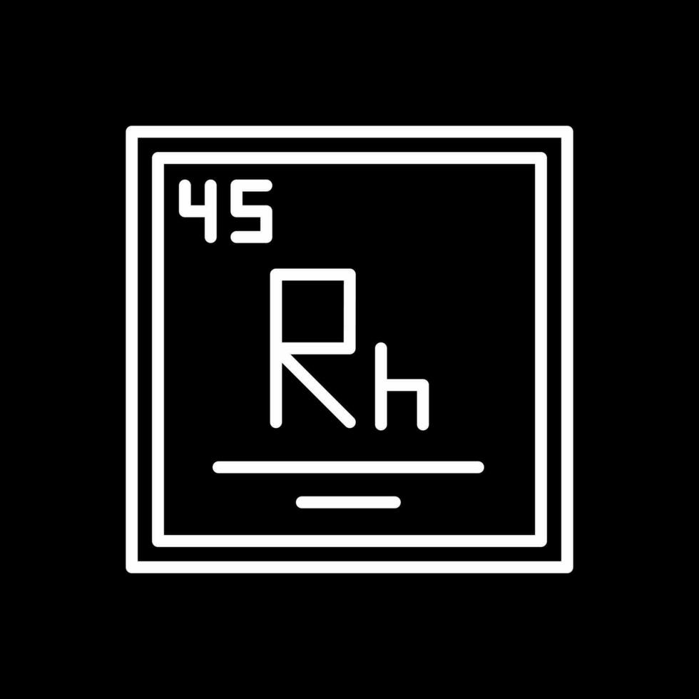 Rhodium Vektor Symbol Design