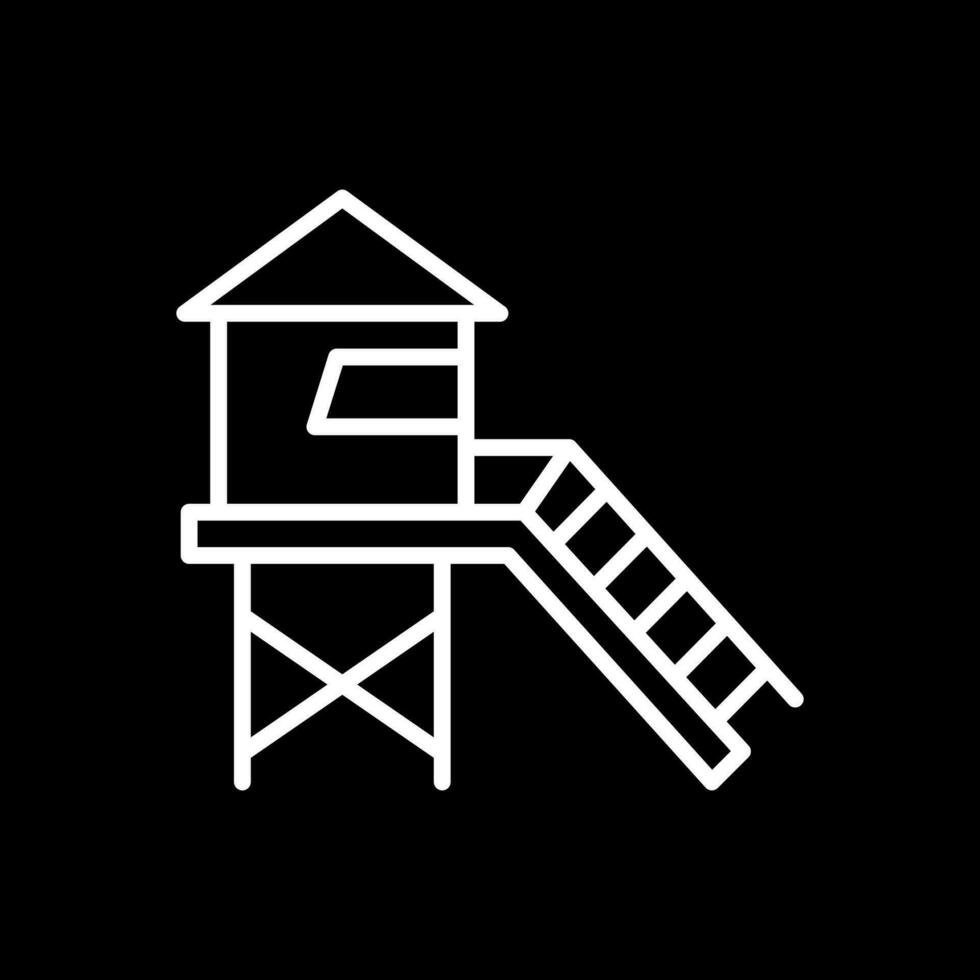 Rettungsschwimmer Turm Vektor Symbol Design