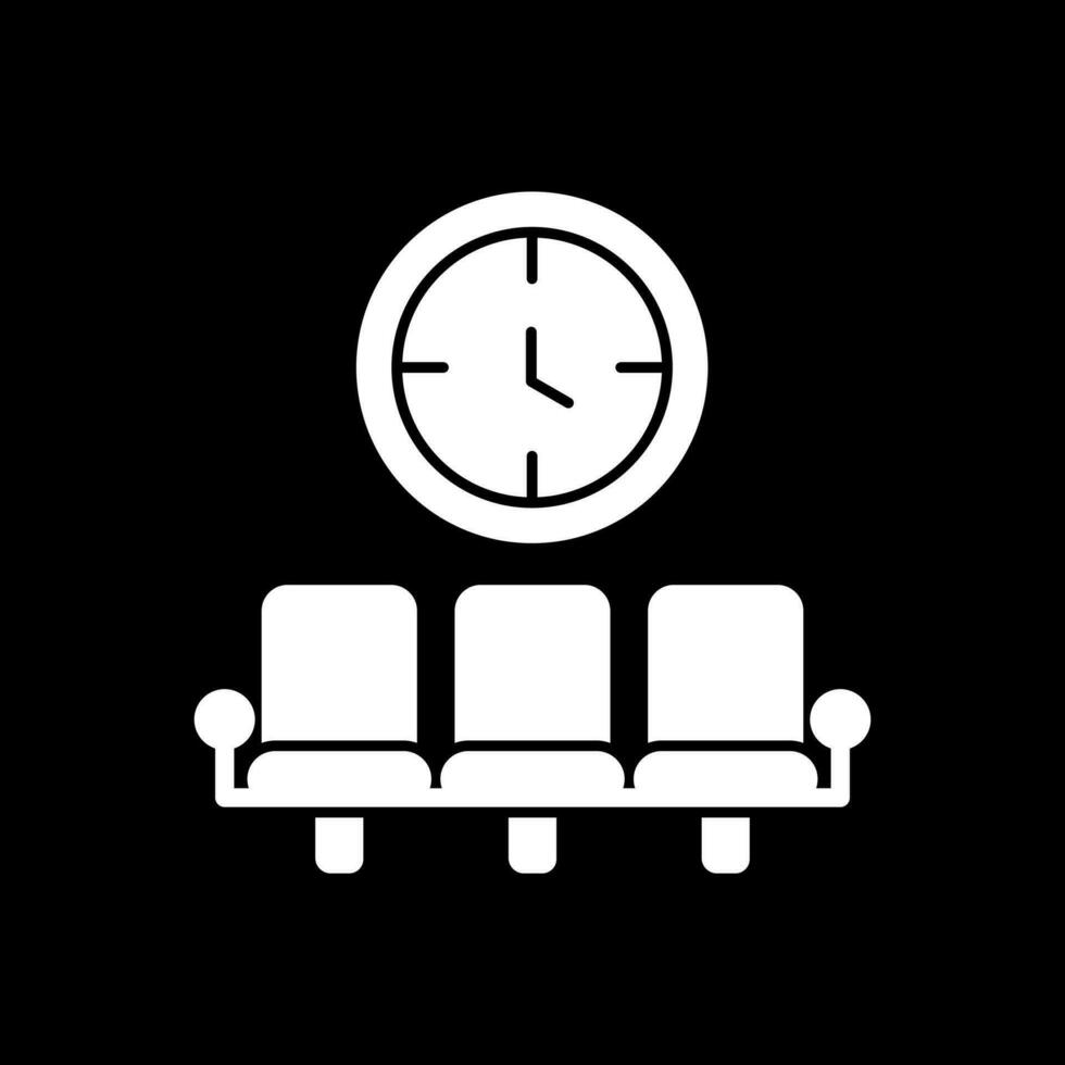 Wartezimmer-Vektor-Icon-Design vektor