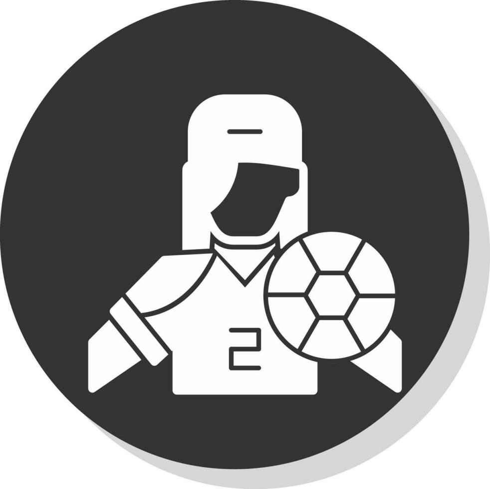 Fußballspieler-Vektor-Icon-Design vektor