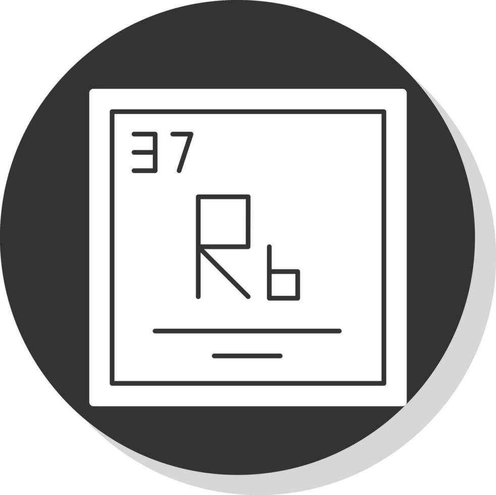 rubidium vektor ikon design