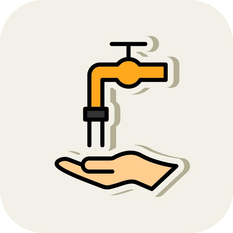 Hand waschen Vektor Symbol Design