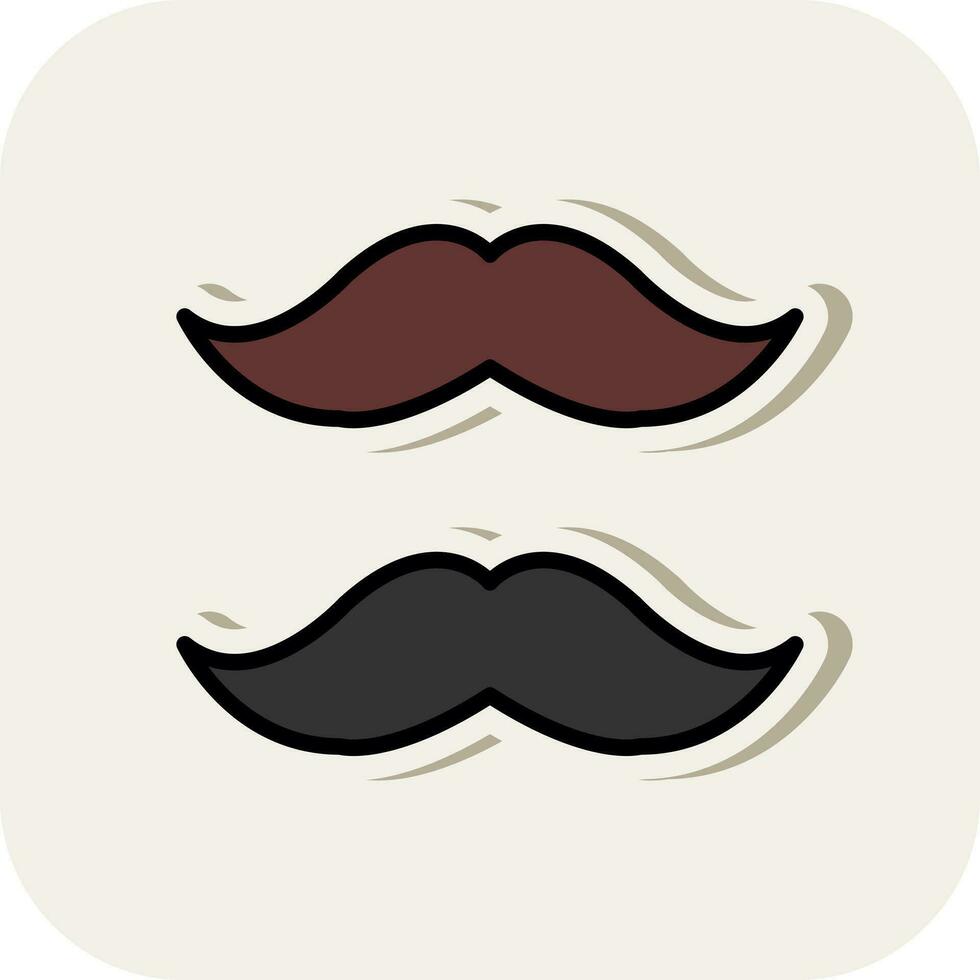 mustasch vektor ikon design