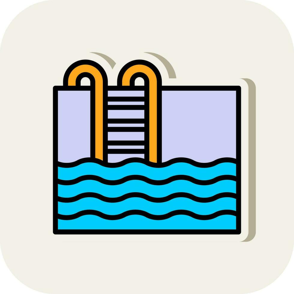 Pool-Vektor-Icon-Design vektor