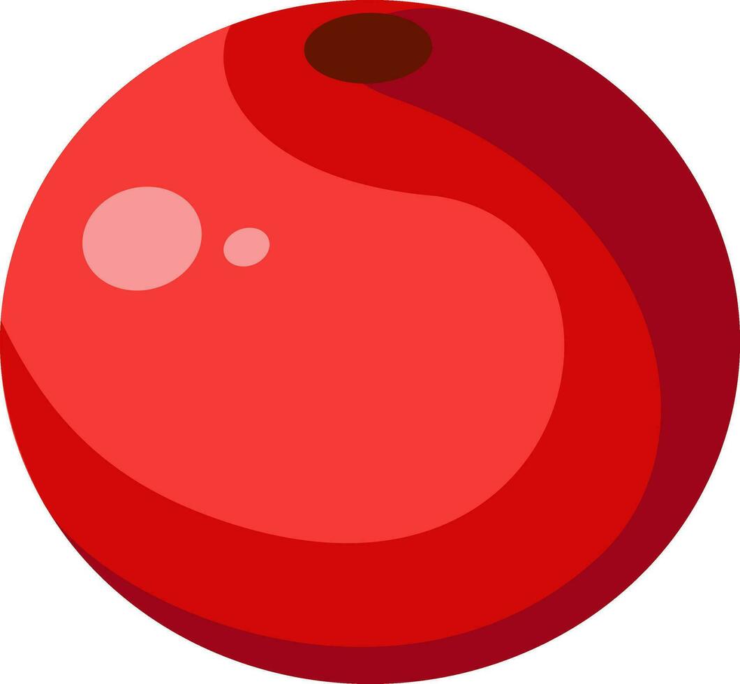 platt illustration av röd bär element. vektor