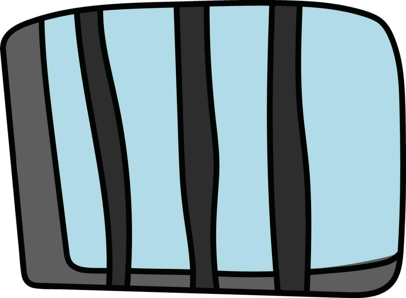 Symbol von Fenster im eben Stil. vektor