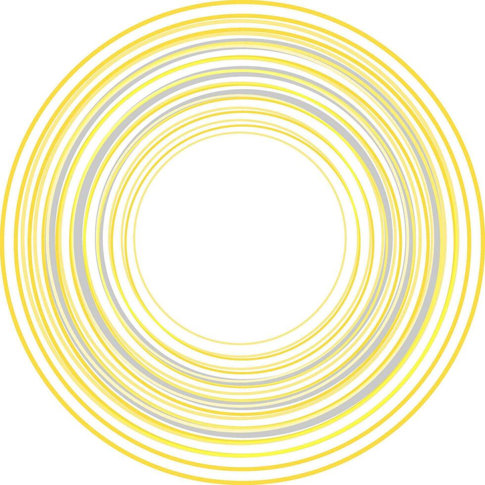 gul och grå cirkel geometrisk element. vektor