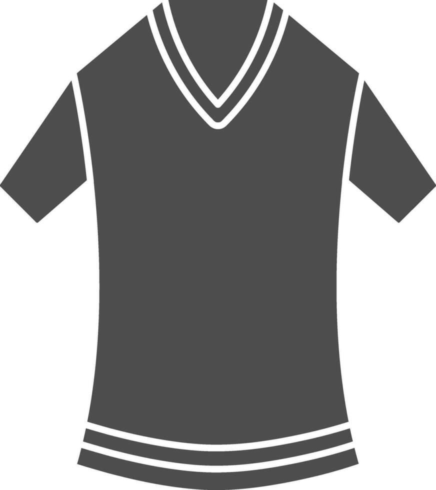 t-shirt ikon i grå och vit Färg. vektor
