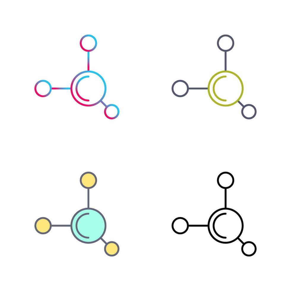 Molekül-Vektor-Symbol vektor