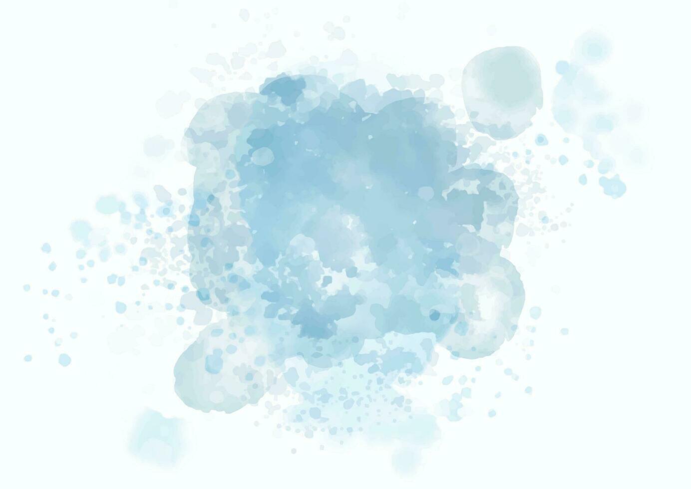 Pastell- Blau Aquarell Spritzer Design vektor