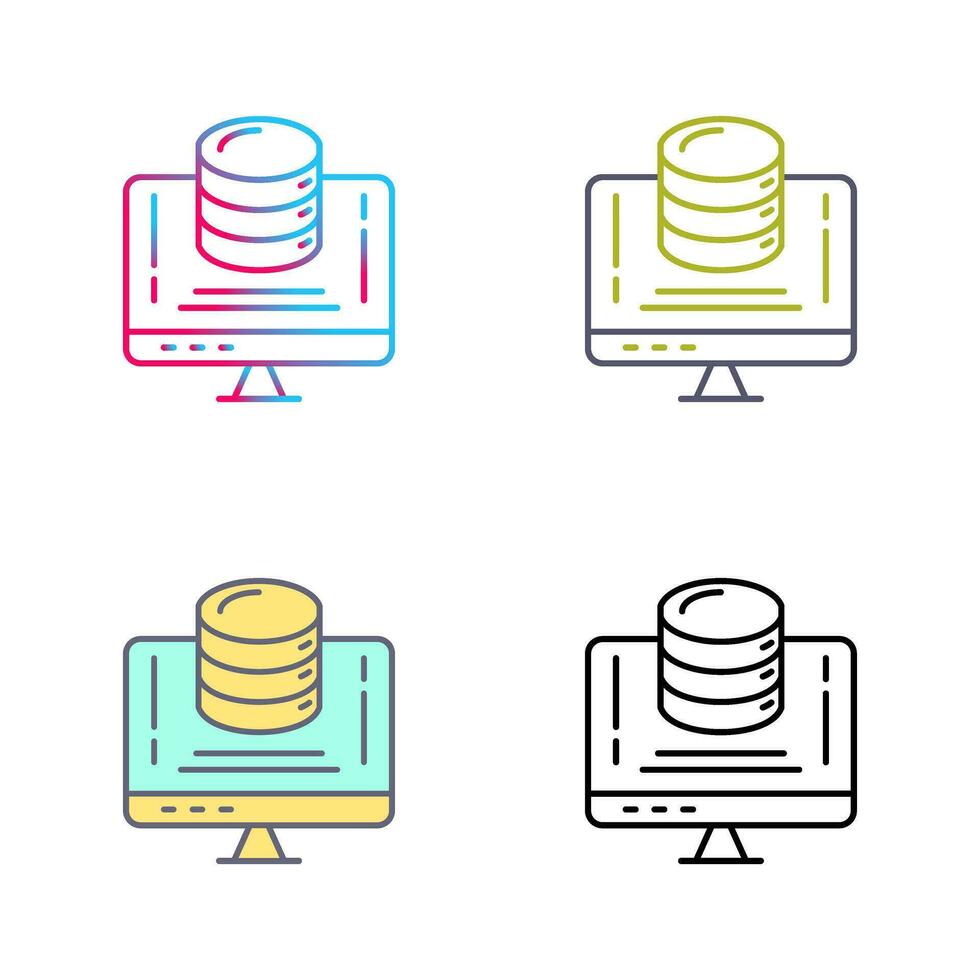 Vektorsymbol für die Datenspeicherung vektor