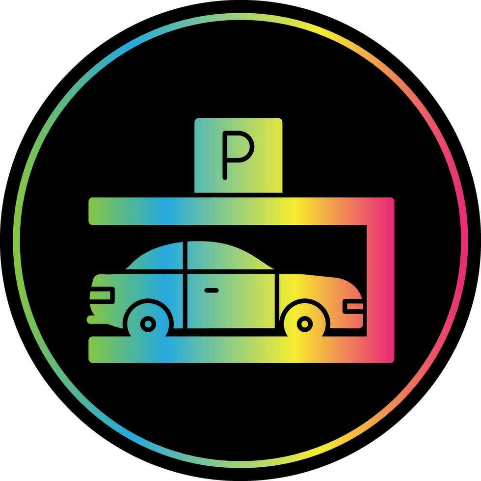 Parkplatz-Vektor-Icon-Design vektor