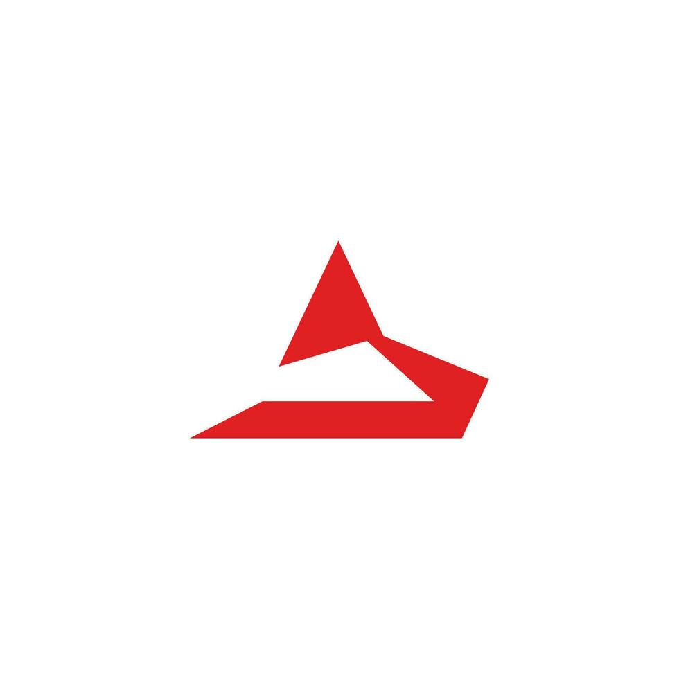brev b enkel geometrisk snabb rörelse logotyp vektor