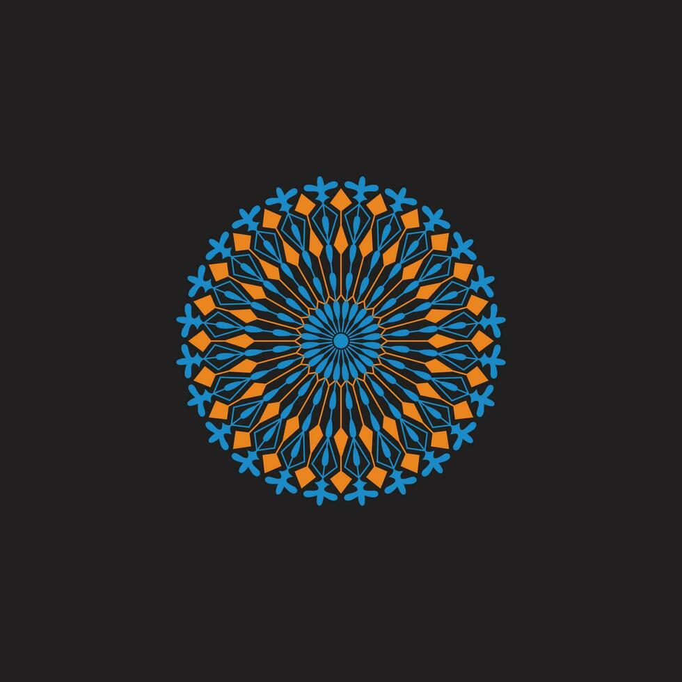 virvla runt färgrik rörelse objekt rotera symbol dekor vektor