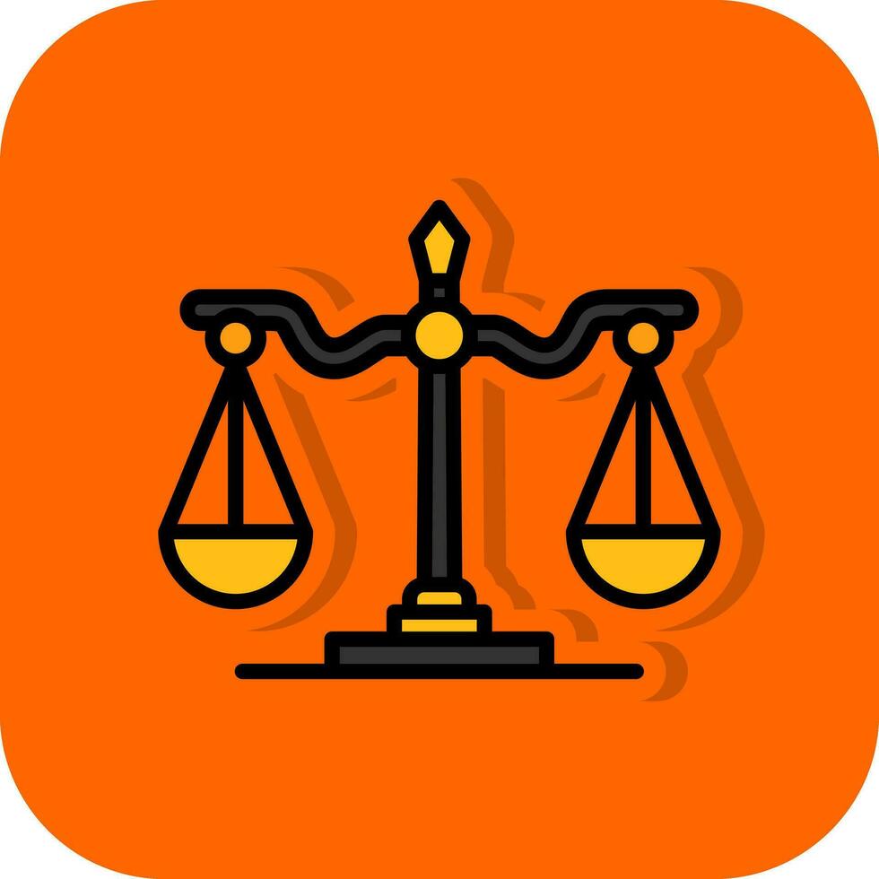 Gerechtigkeitsskala Vektor Icon Design
