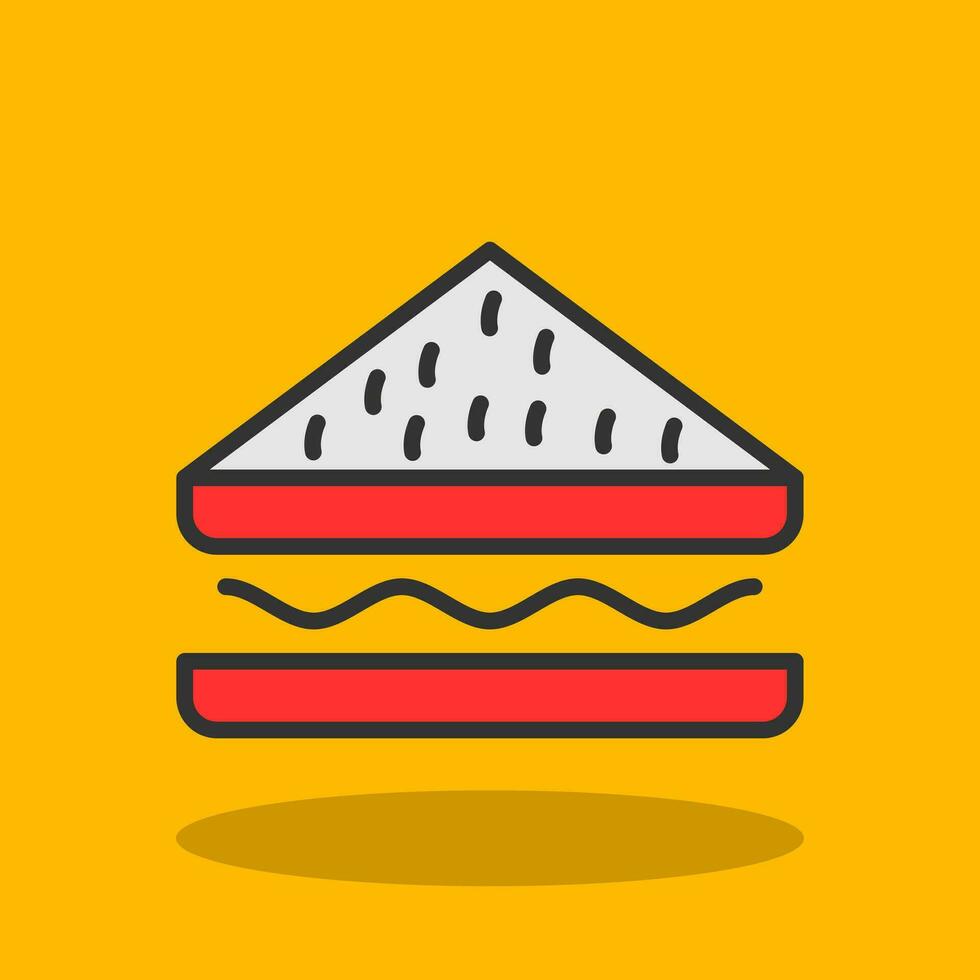 Sandwich-Vektor-Icon-Design vektor