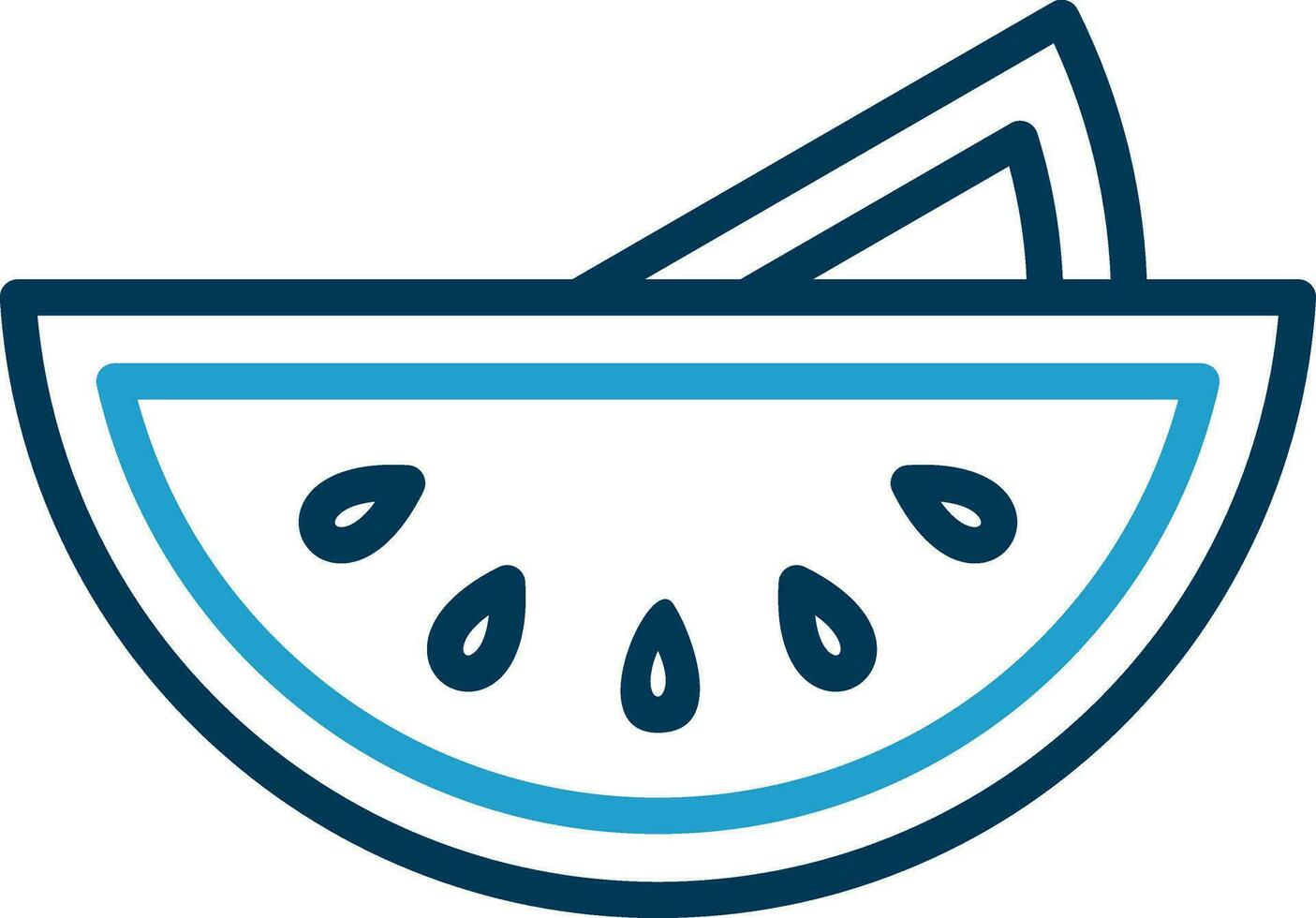 Wassermelonen-Vektor-Icon-Design vektor