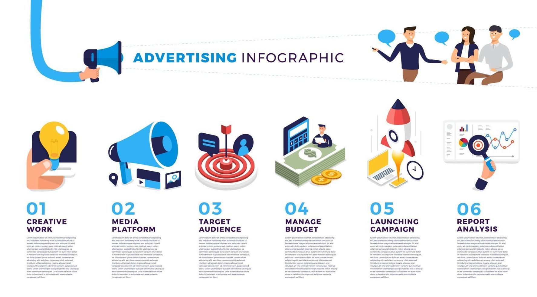 reklam infografisk vektor