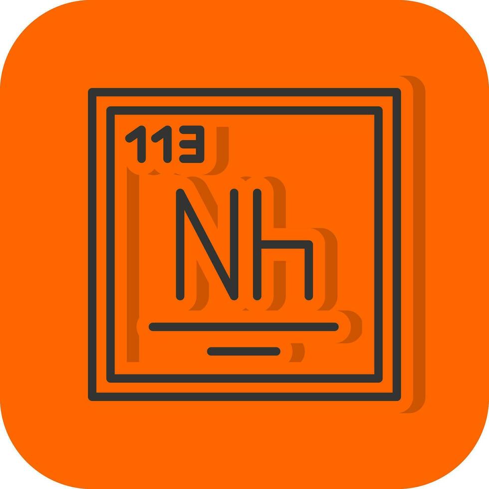 nihonium vektor ikon design