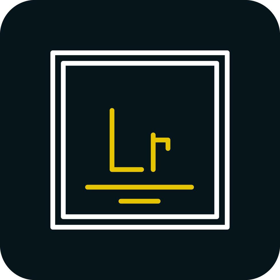 Lawrencium Vektor Symbol Design