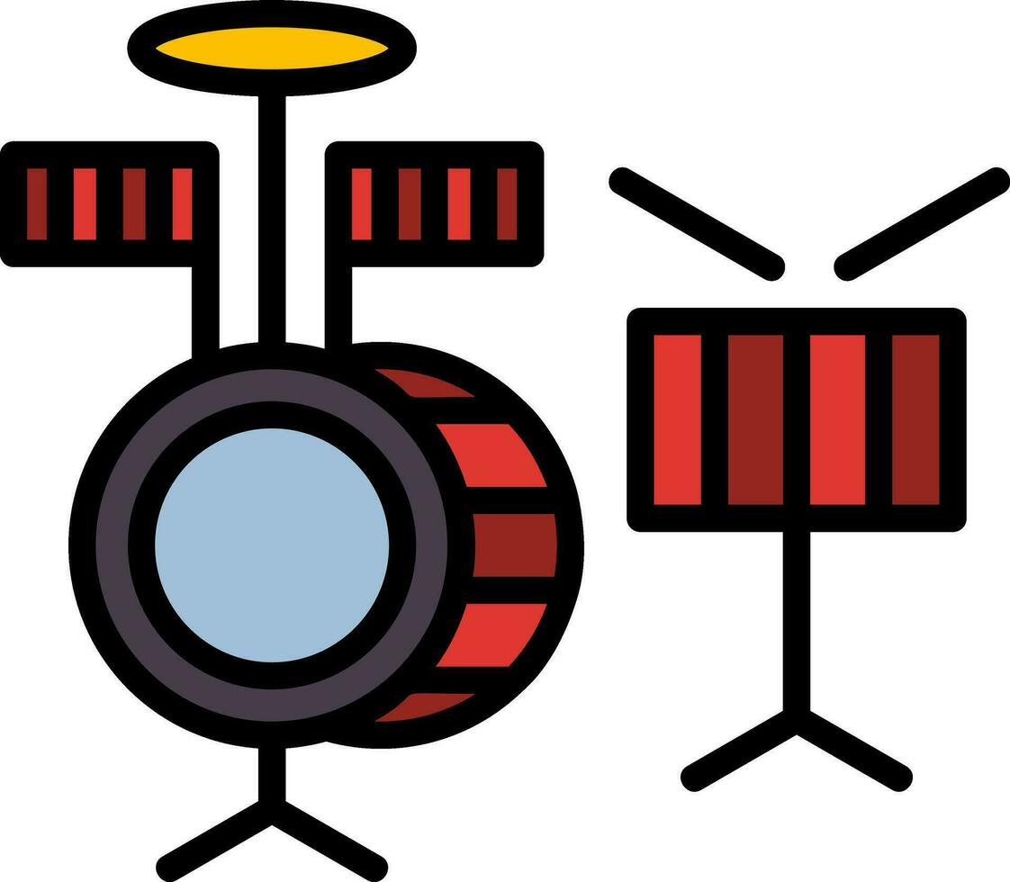 Schlagzeug Vektor Symbol Design
