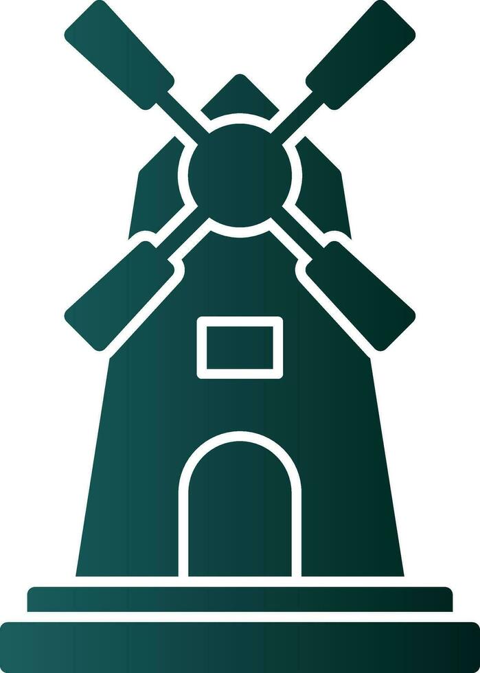 Windmühlen-Vektor-Icon-Design vektor