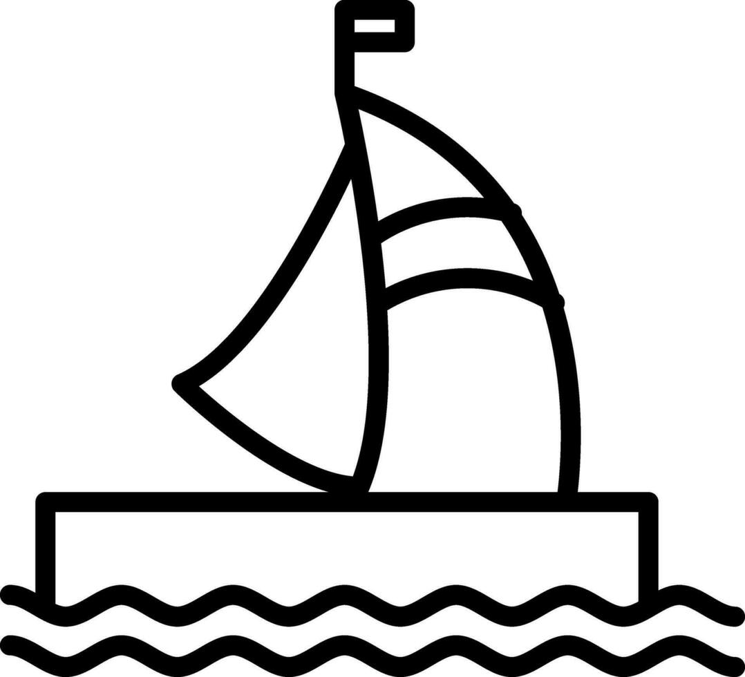 Hausboot-Vektor-Icon-Design vektor