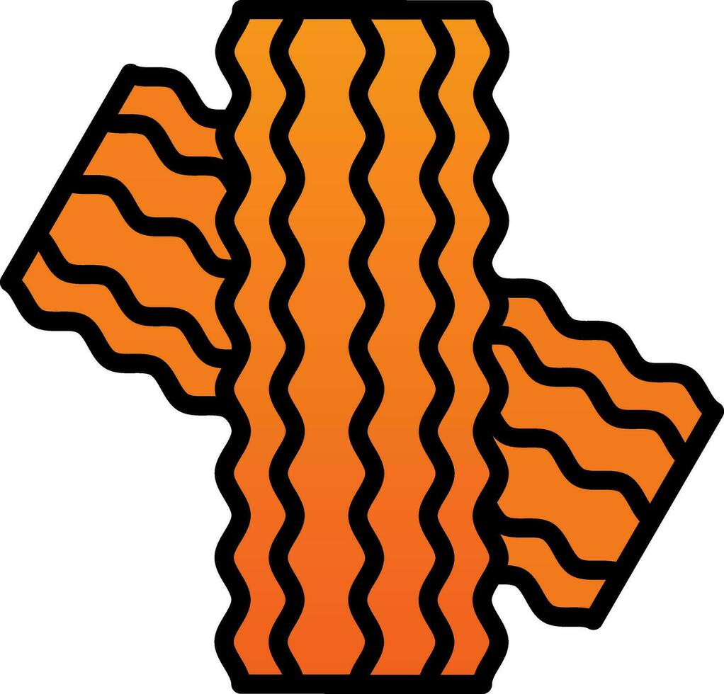 bacon paj vektor ikon design