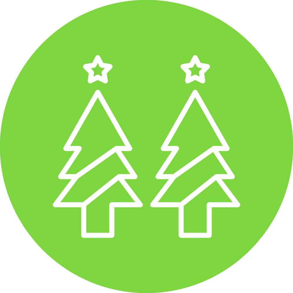 Weihnachtsbaum-Vektor-Icon-Design vektor