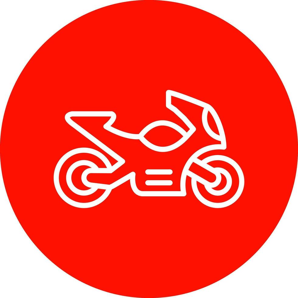 Motorrad-Vektor-Icon-Design vektor