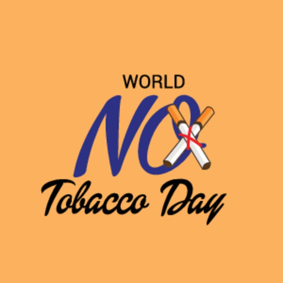 Vektorillustration eines Hintergrundes für Welt ohne Tabak Tag vektor