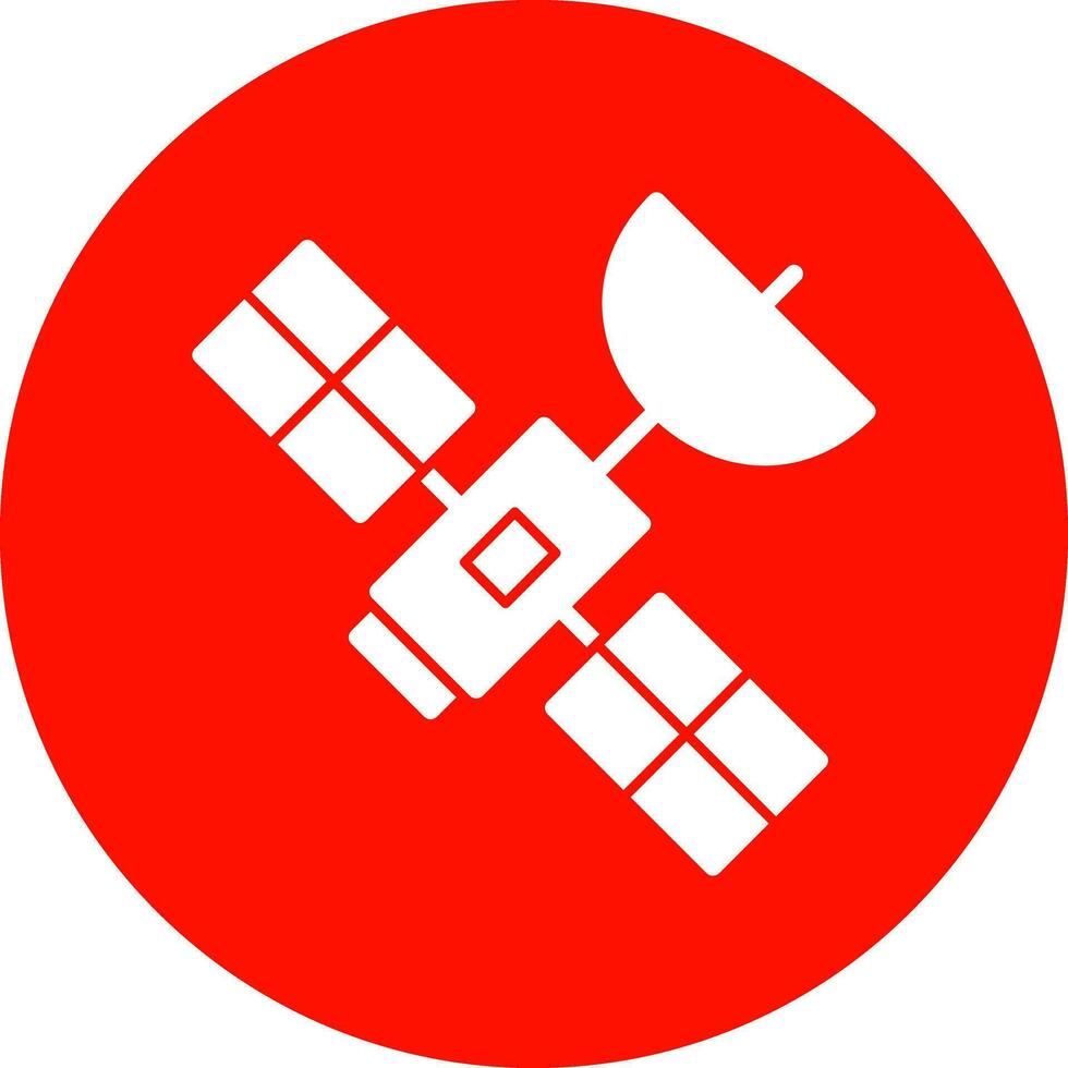 Satelliten-Vektor-Icon-Design vektor