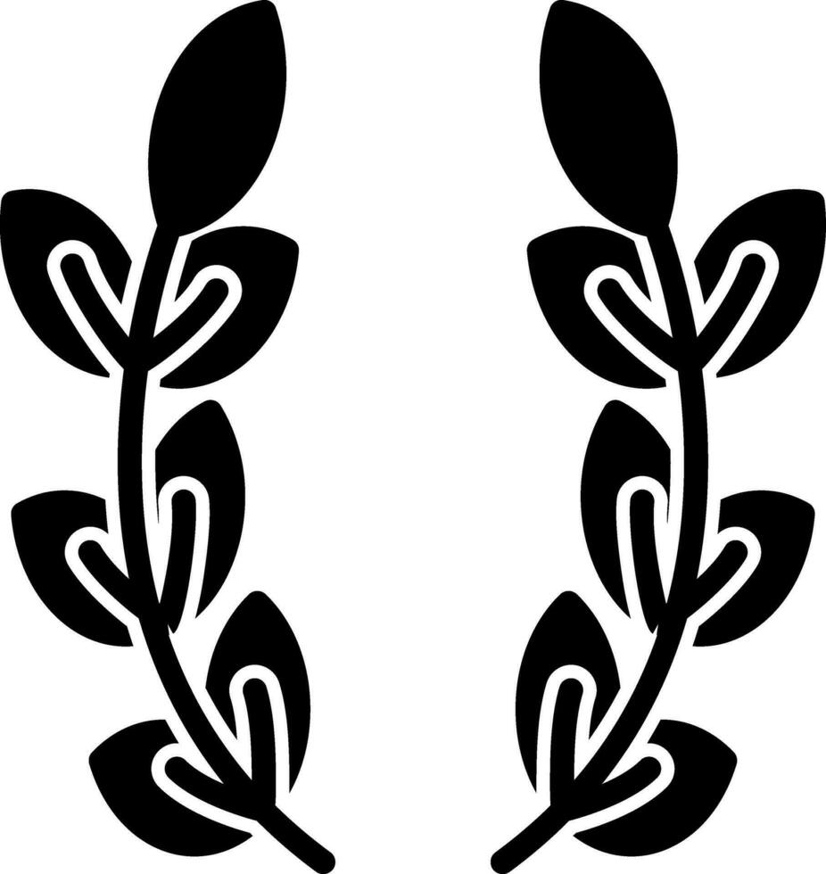 Lorbeer Vektor Symbol Design