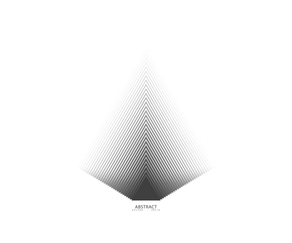 Dreieck Linie Design Pyramide Form vektor