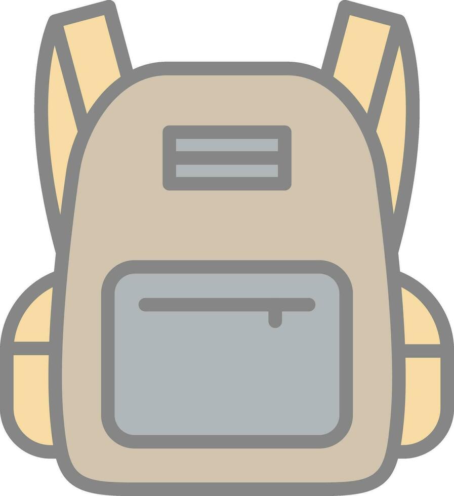 Schultaschen-Vektor-Icon-Design vektor